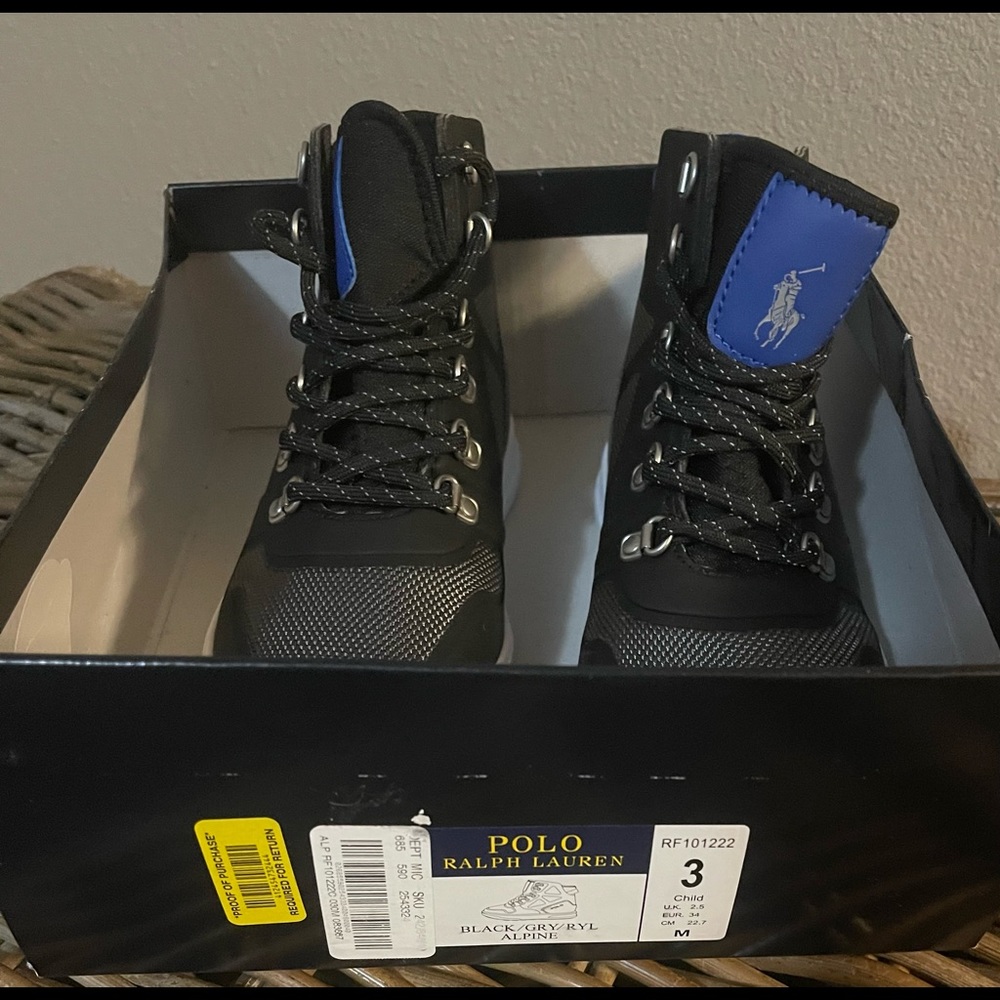 Boys sneaker boots - Ralph Lauren Polo- Size 3